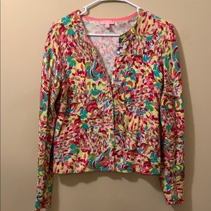 Multi color lily Pulitzer cardigan